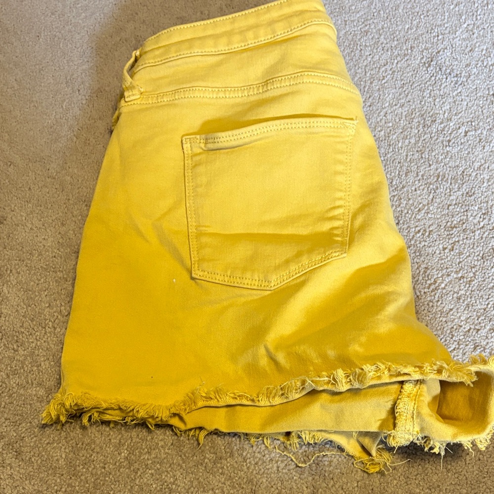 Universal Thread Yellow High-Rise Button-Fly Deni… - image 3